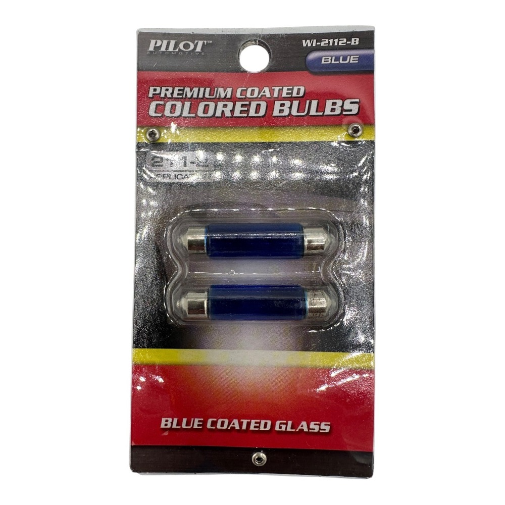 Pilot Automotive Premium Coated Colored Bulbs WI-2112-B Blue Coated Glass